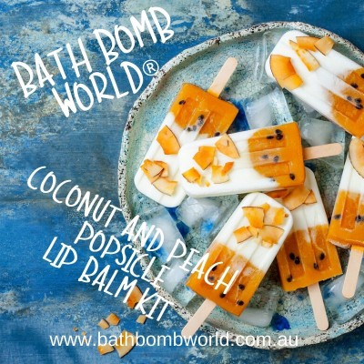 Bath Bomb World® Coconut Peach Popsicle Lip Balm Kit